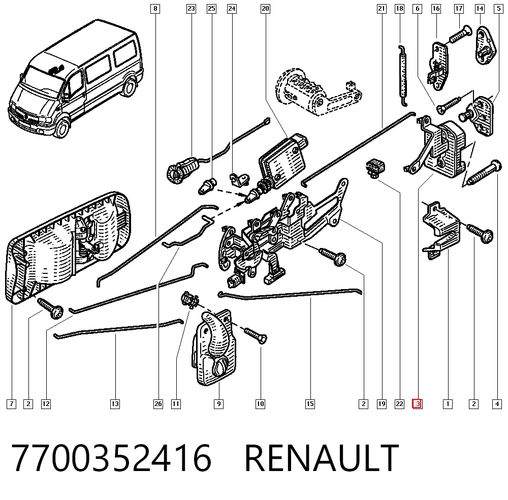 7700352416 Renault (RVI)