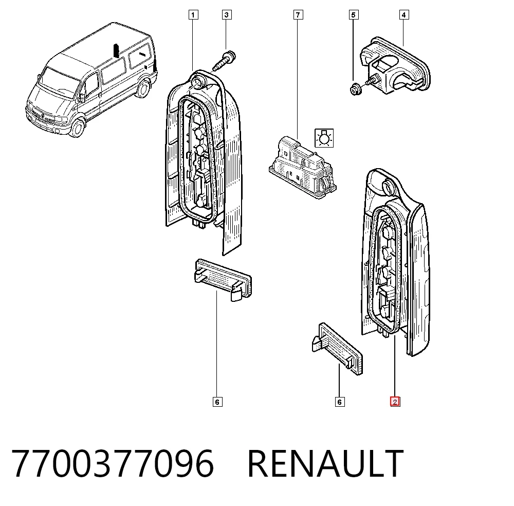 7700377096 Renault (RVI)