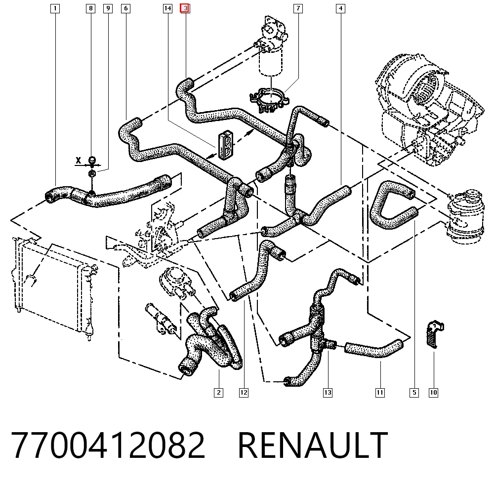 7700412082 Renault (RVI)