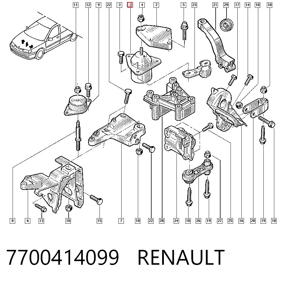 7700414099 Renault (RVI)