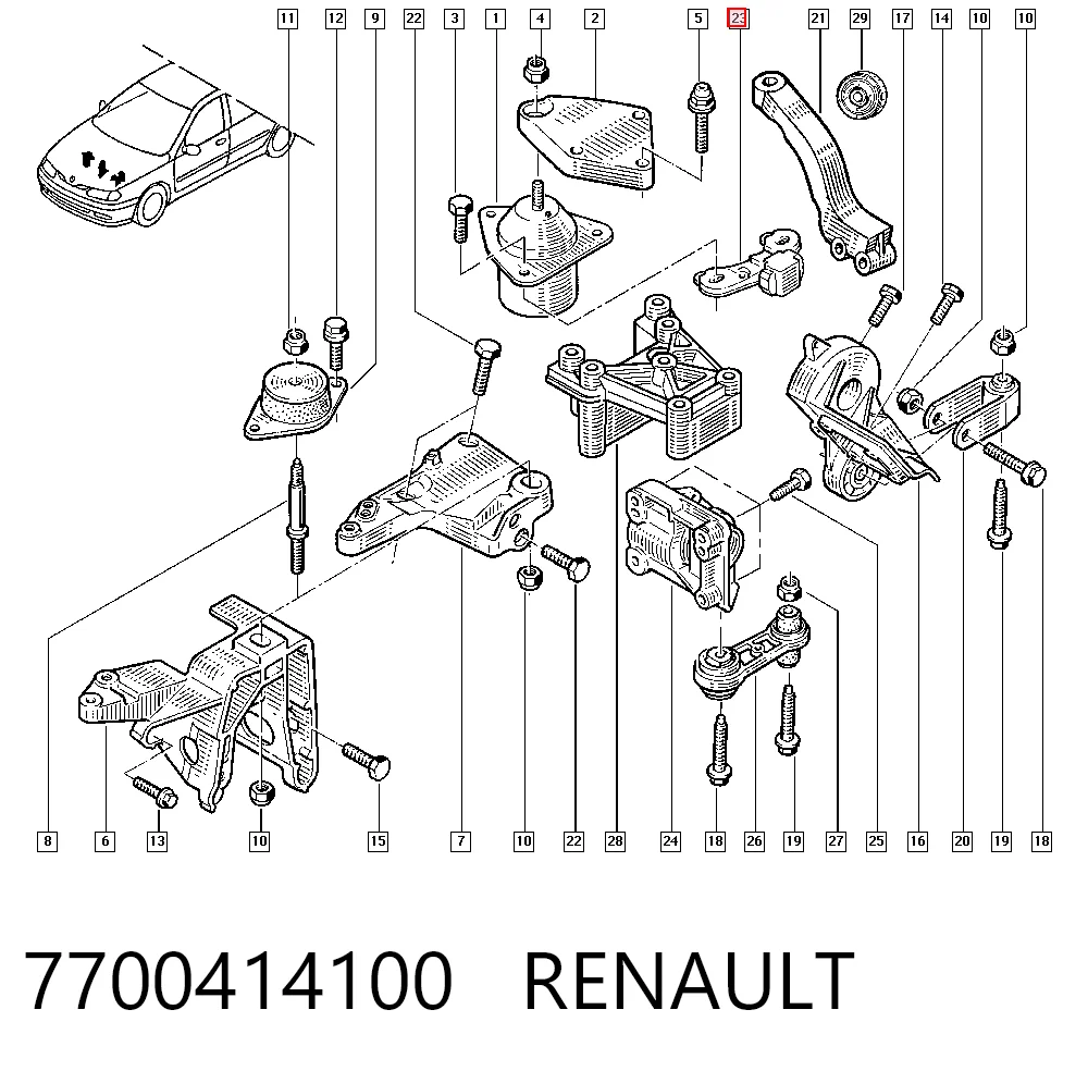 7700414100 Renault (RVI)