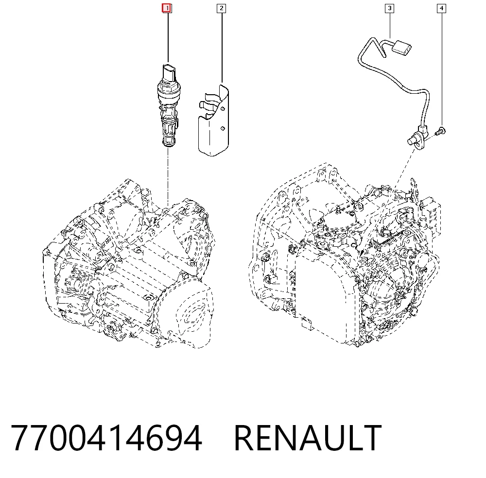 7700414694 Renault (RVI) Sensor de velocidade