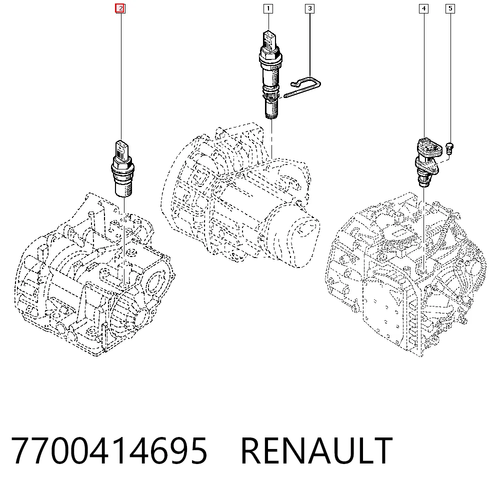  Sensor de velocidade Renault Trafic II сaixa (FL) (2001 - 2014) II