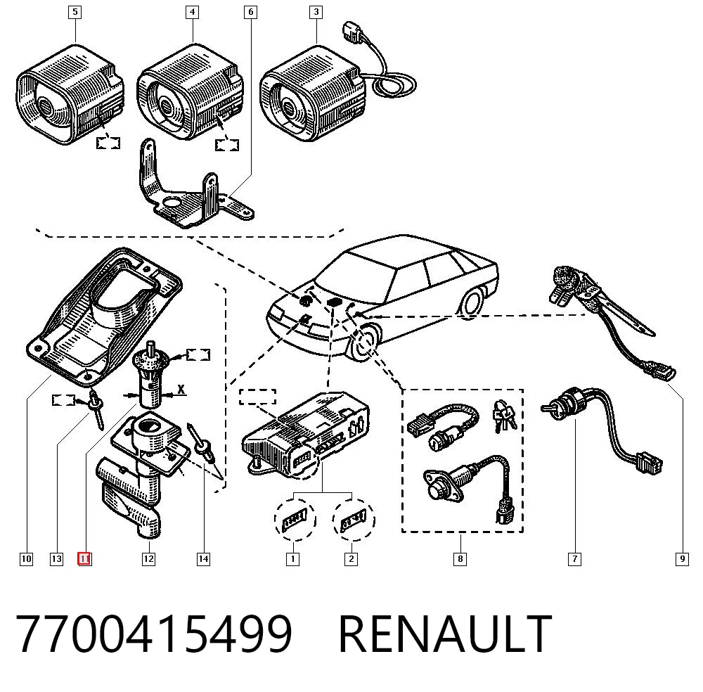 7700415499 Renault (RVI) 
