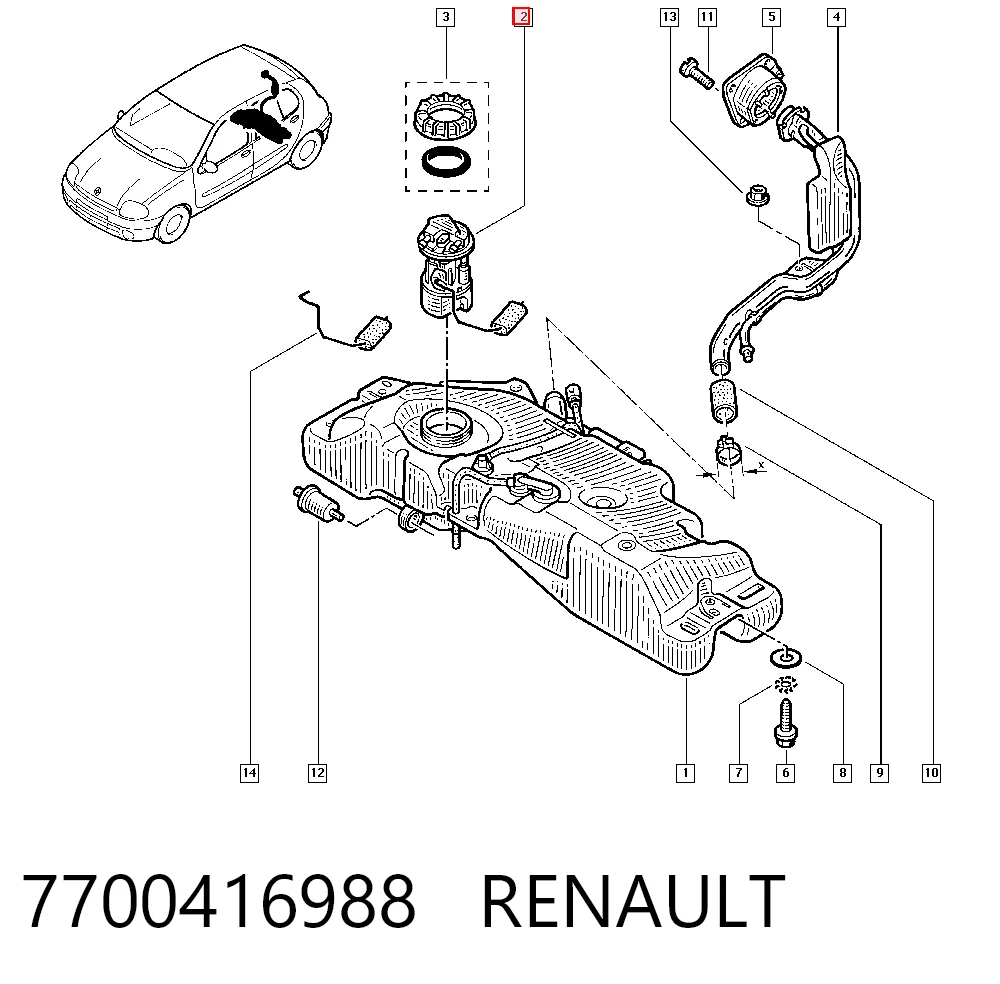 7700416988 Renault (RVI)