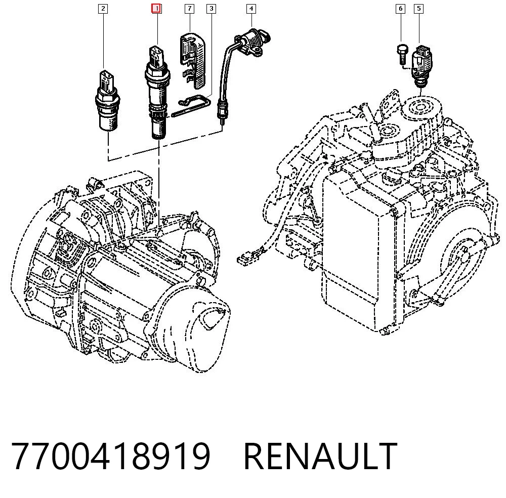7700418919 Renault (RVI) Sensor de velocidade