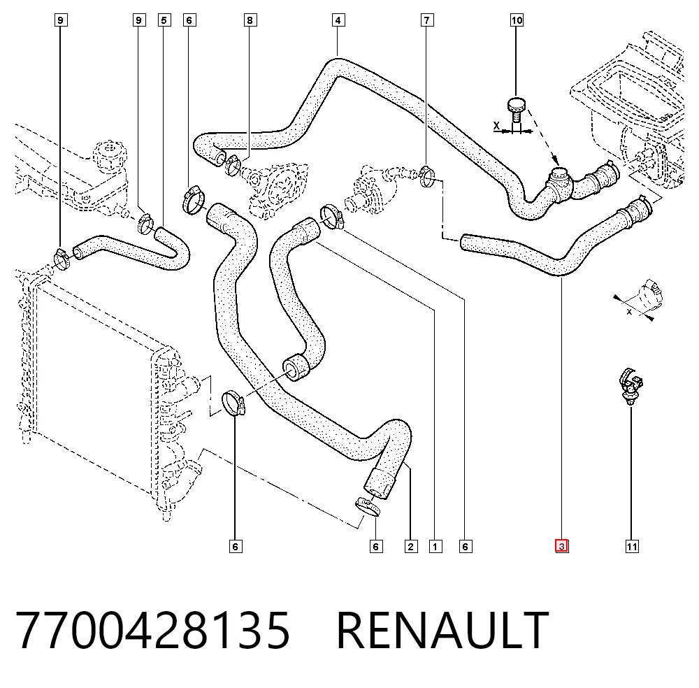 7700428135 Renault (RVI)