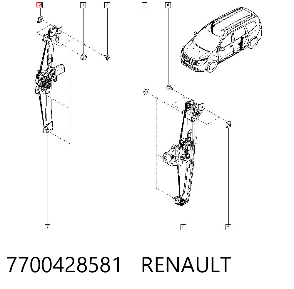 7700428581 Renault (RVI)