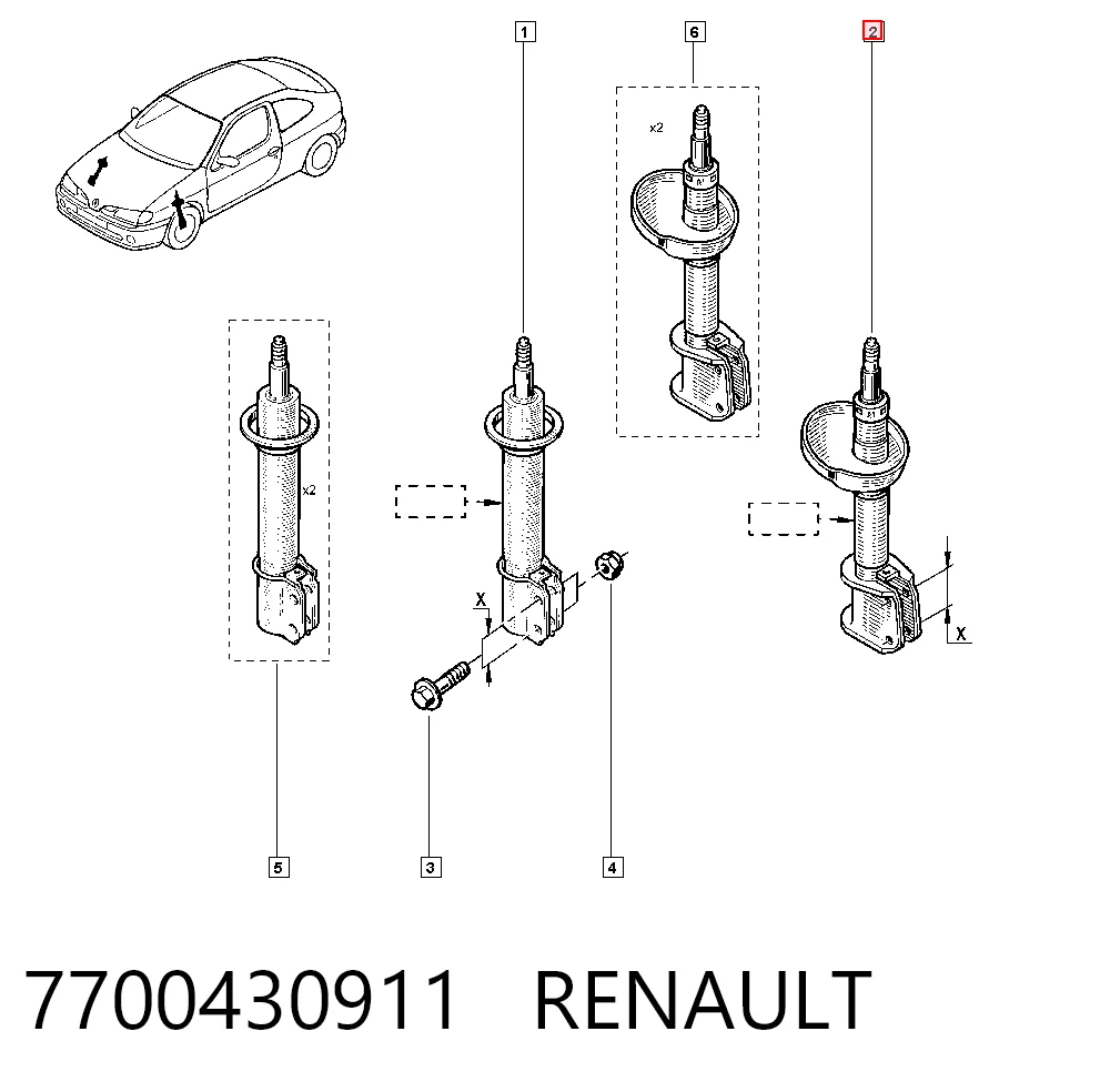 7700430911 Renault (RVI)