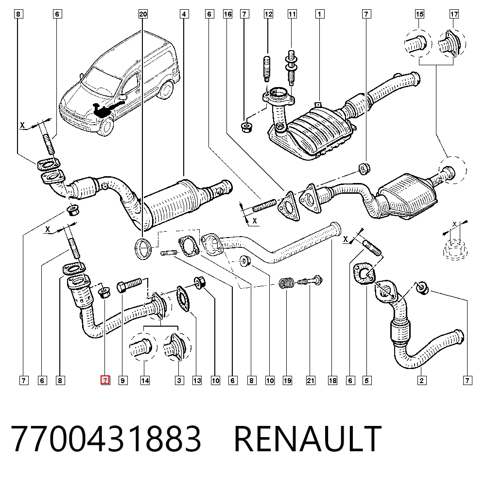 7700431883 Renault (RVI)