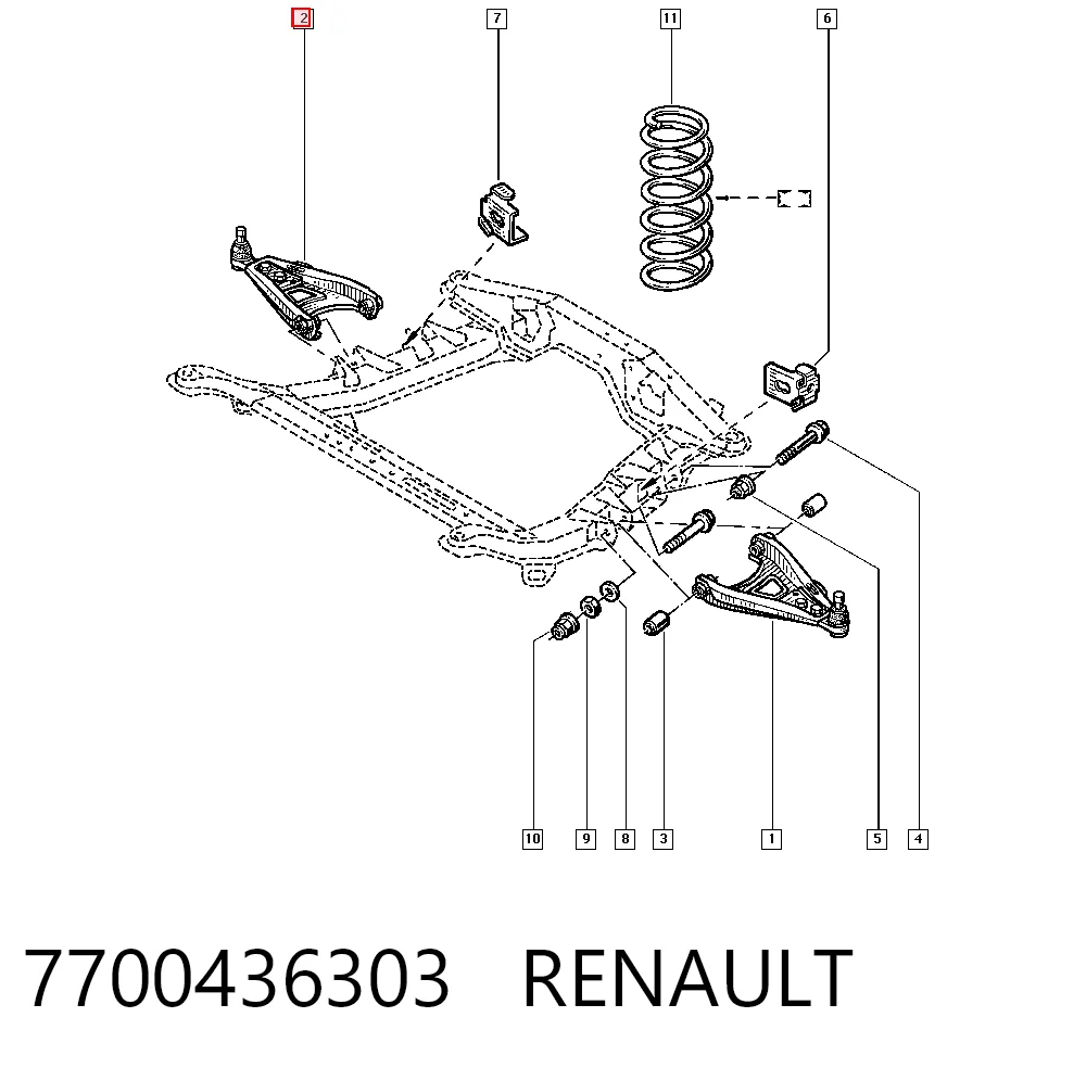 7700436303 Renault (RVI)