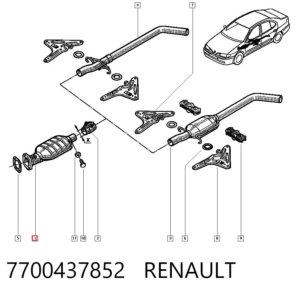 Compre Convertidor - catalisador Renault Megane 