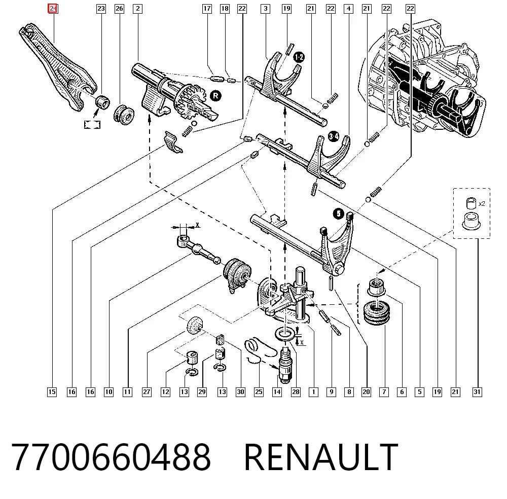 Forquilha de embraiagem Renault 21 preço, a partir de 9,57 USD