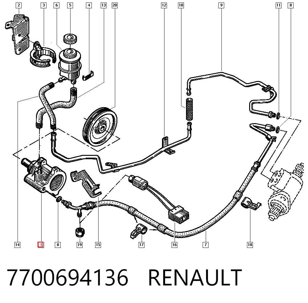 Compre Bomba da Direção hidrâulica assistida Renault 21 