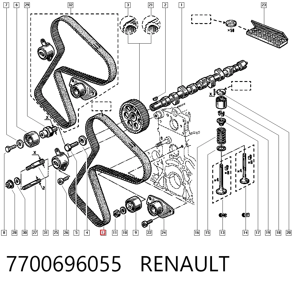 7700696055 Renault (RVI)