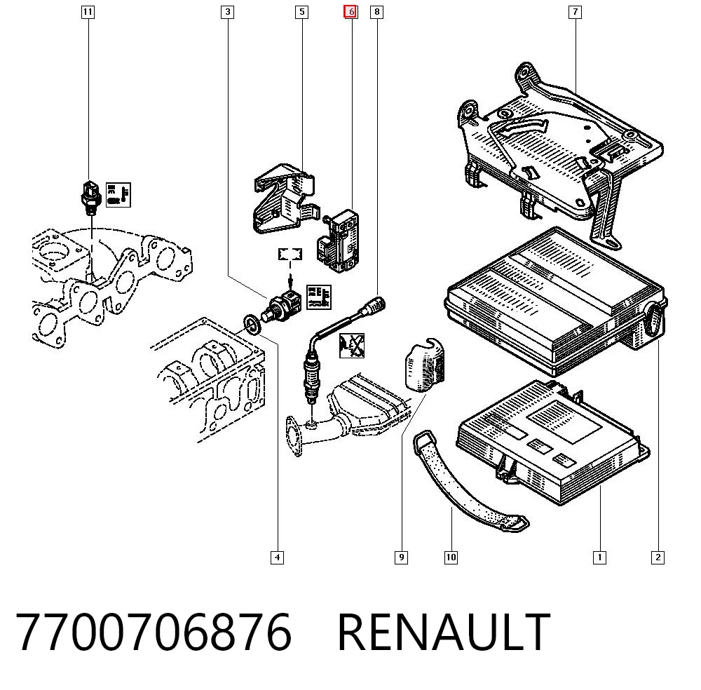 7700706876 Renault (RVI)