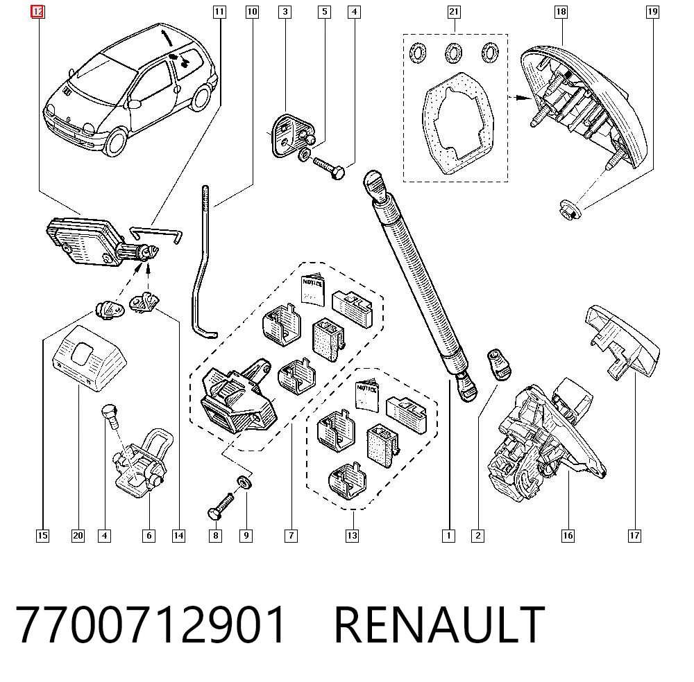 Compre EX12901 Euroex Motor acionador de abertura/fechamento da porta dianteira esquerda