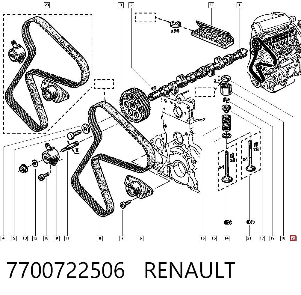 7700722506 Renault (RVI)
