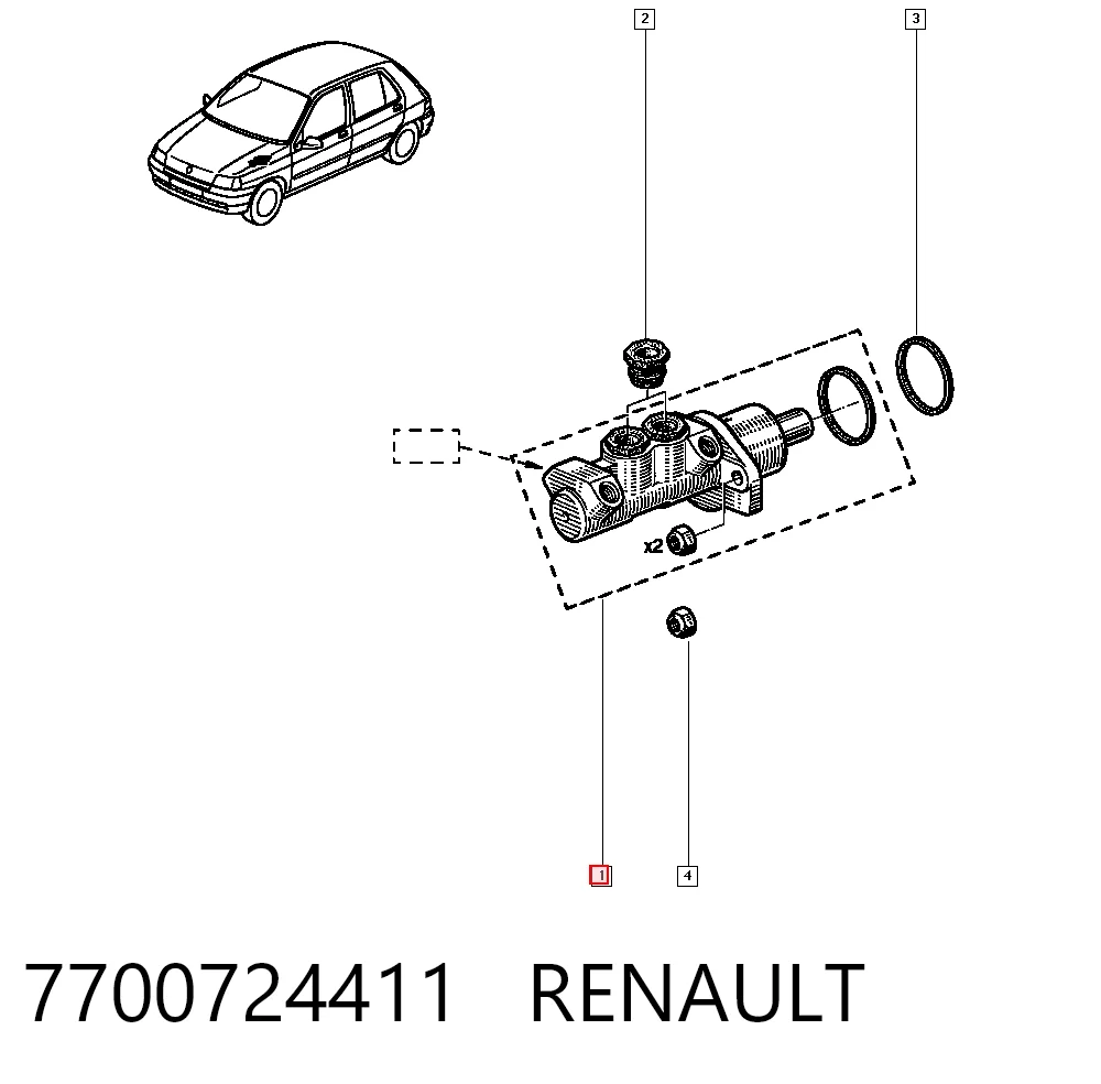 7700724411 Renault (RVI)