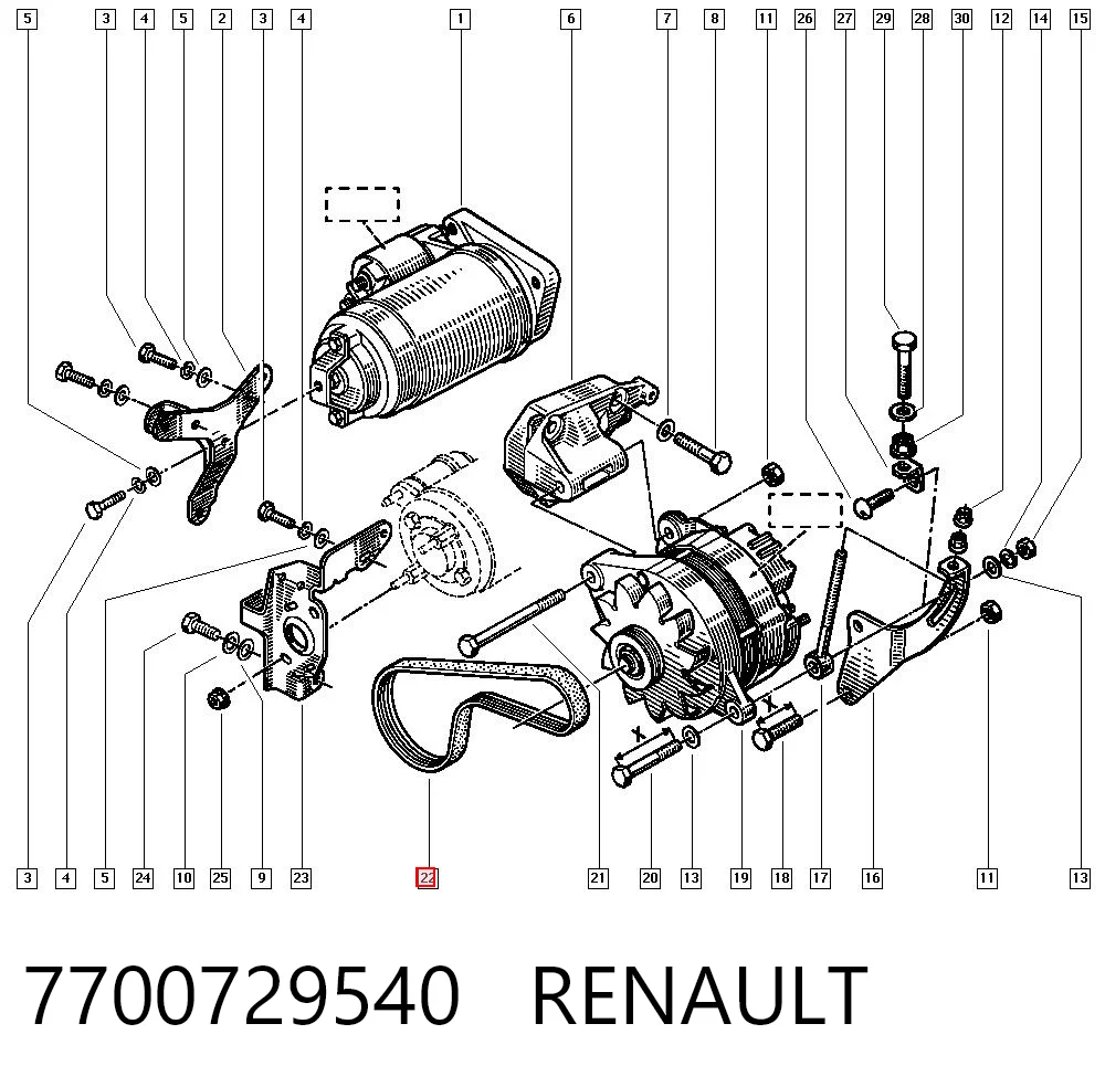 7700729540 Renault (RVI)