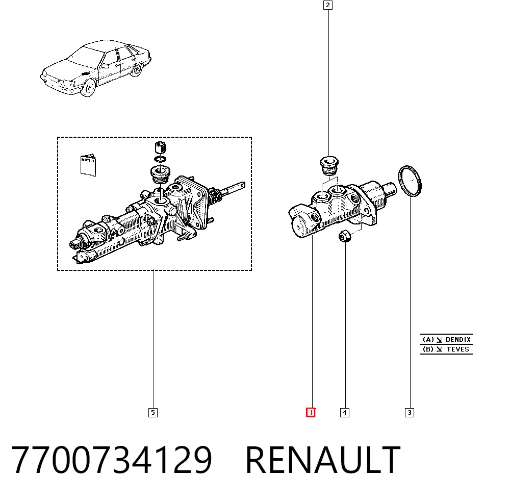 7700734129 Renault (RVI)