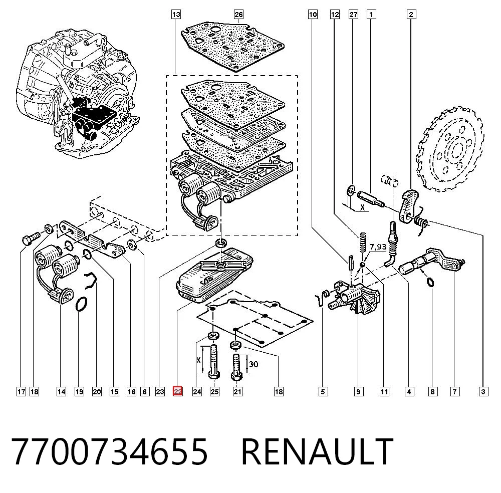 Filtro da Caixa Automática de Mudança Renault 21 S48 ao melhor preço