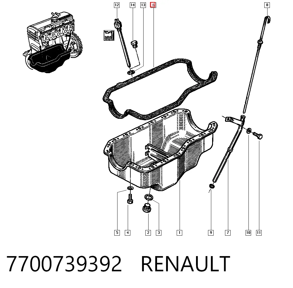7700739392 Renault (RVI)