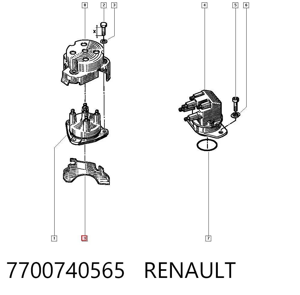 7700740565 Renault (RVI)