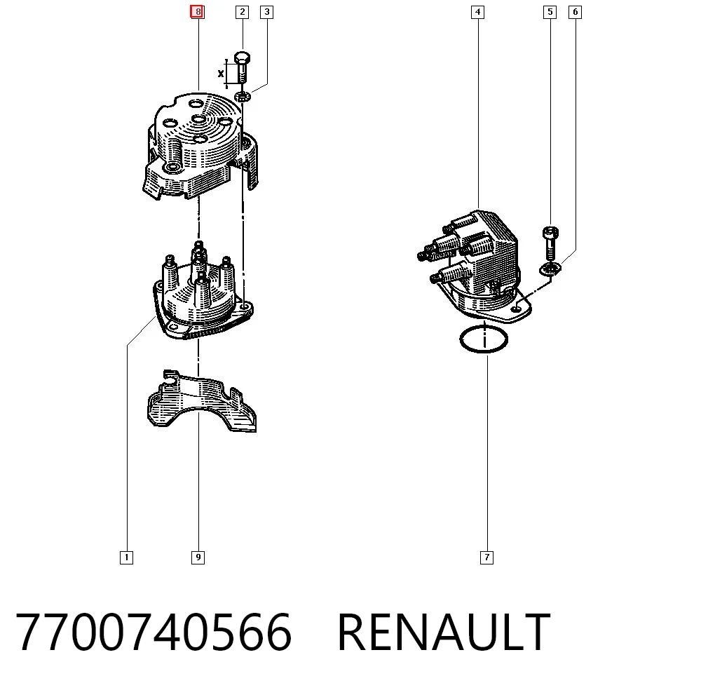 7700740566 Renault (RVI)