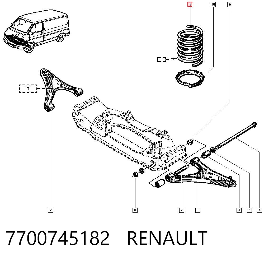 Mola dianteira Renault Trafic  TXX ao melhor preço