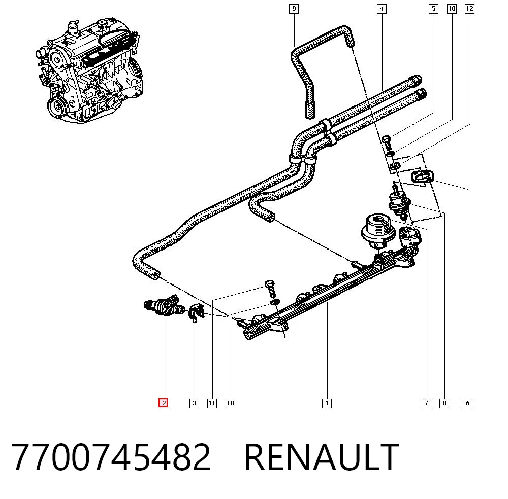 Injetor de injeção de combustível Renault 21  L48 ao melhor preço