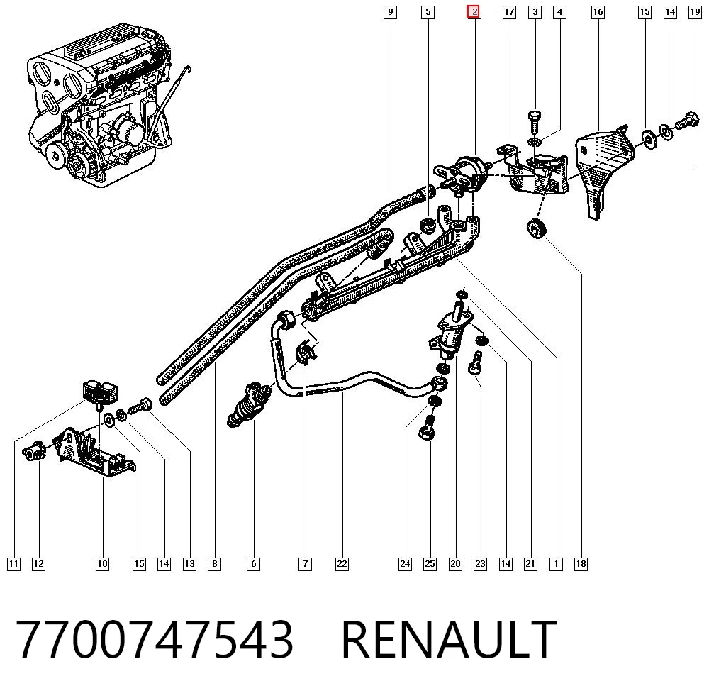 7700747543 Renault (RVI)