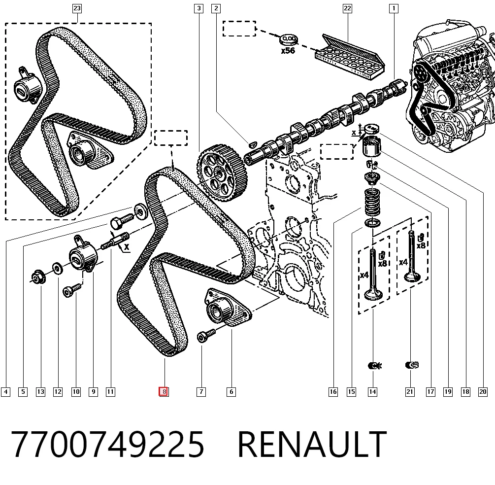 7700749225 Renault (RVI)
