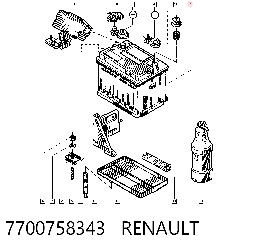 7700758343 Renault (RVI)