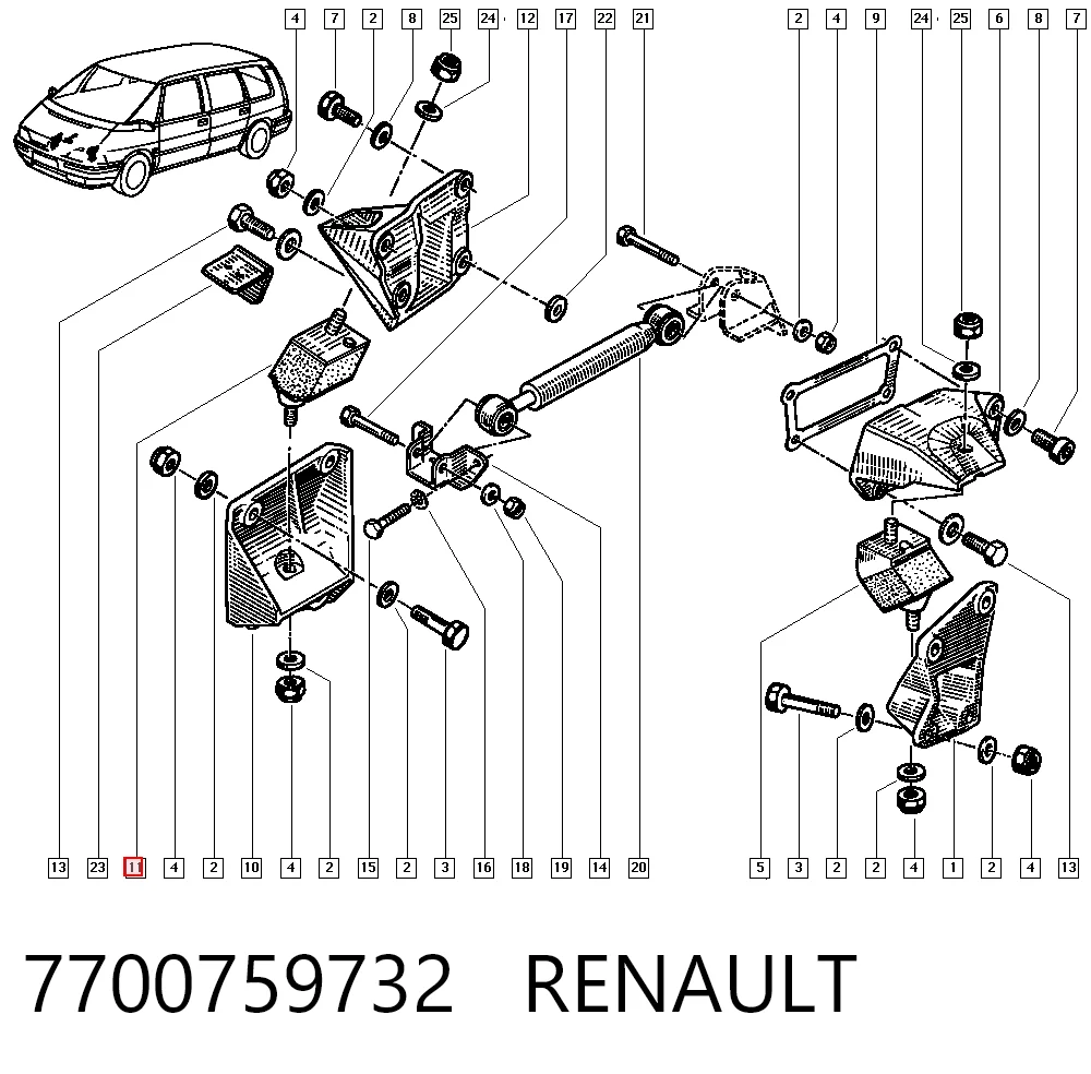 7700759732 Renault (RVI)