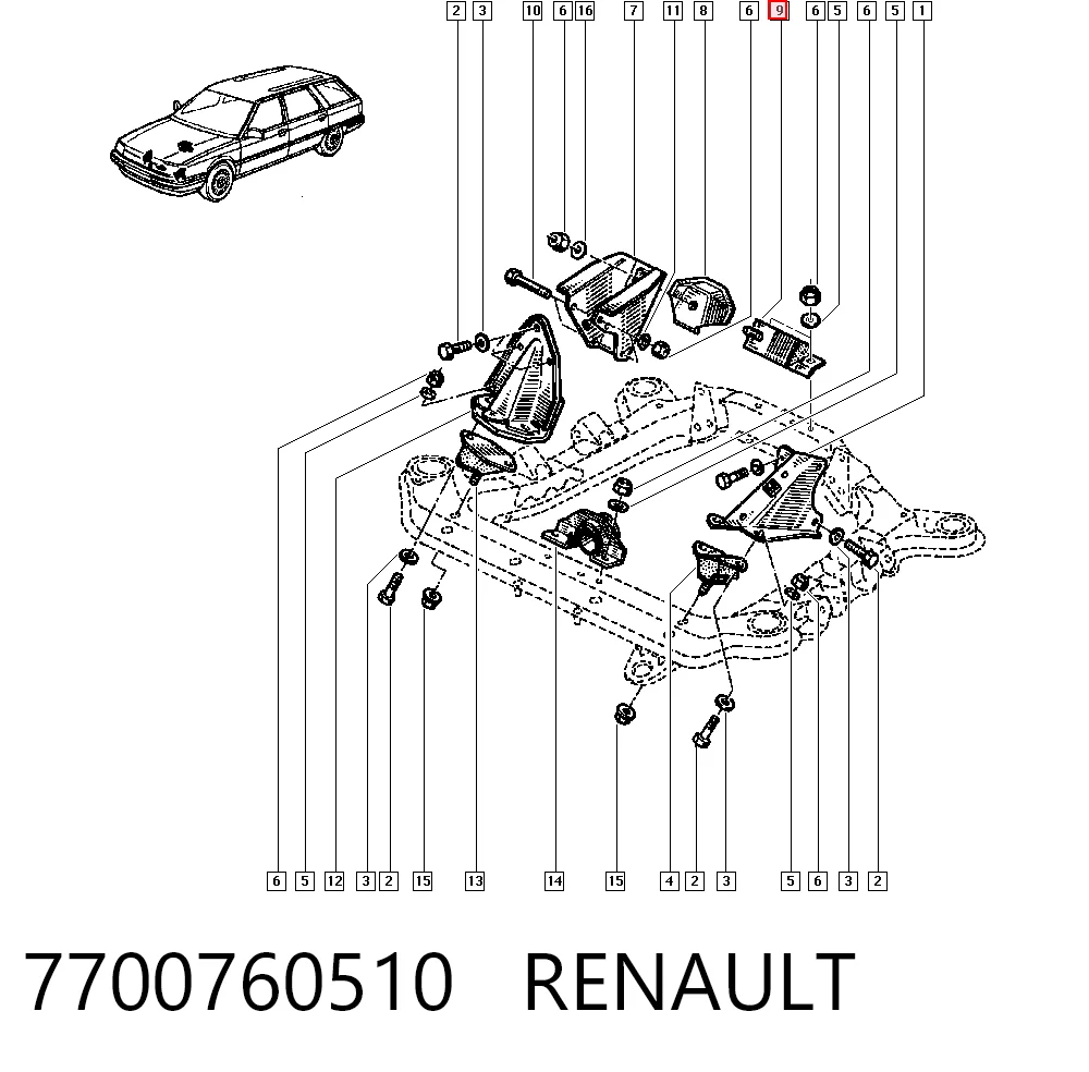 7700760510 Renault (RVI)