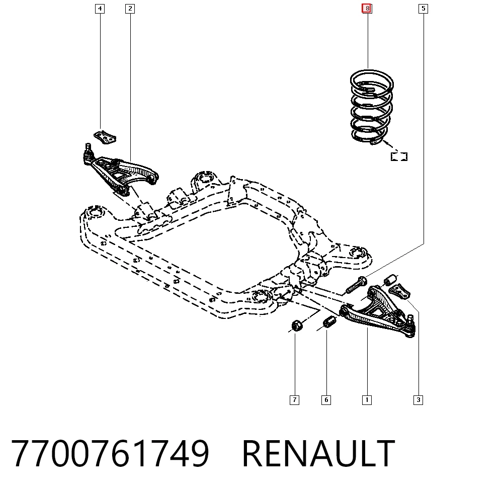 Mola dianteira Renault 21  L48 ao melhor preço