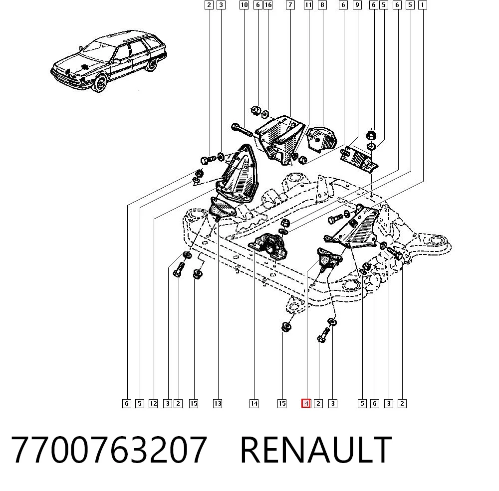 7700763207 Renault (RVI)
