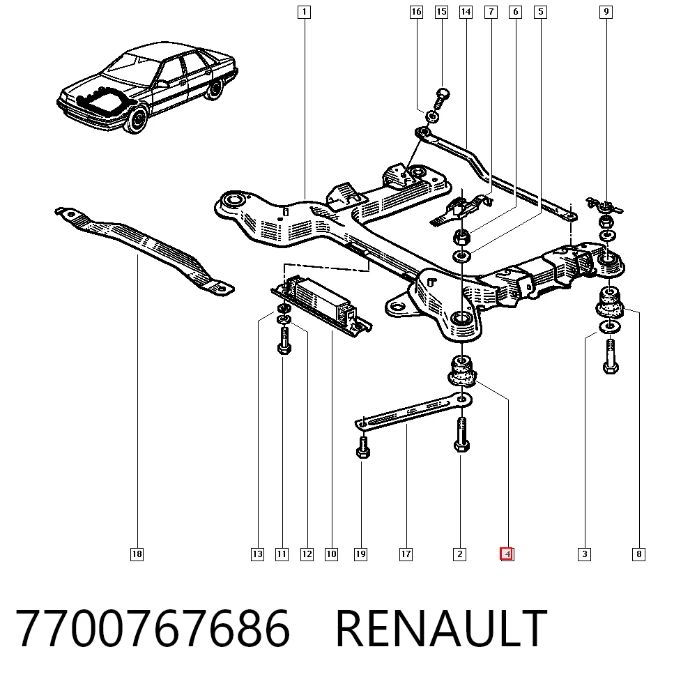 para Renault 21 (K48)
