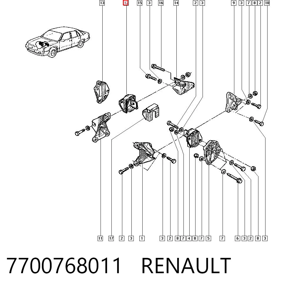 7700768011 Renault (RVI)