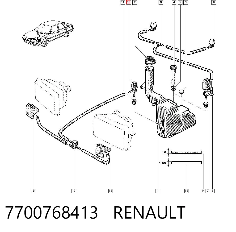 7700768413 Renault (RVI)