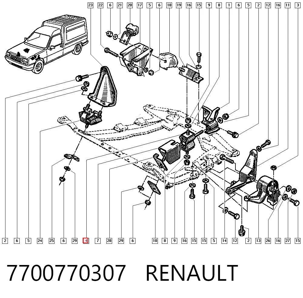 7700770307 Renault (RVI)