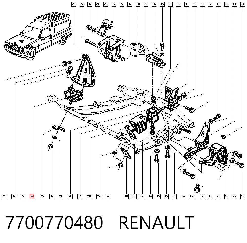 7700770480 Renault (RVI)