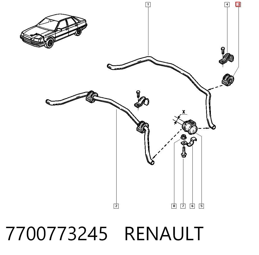 7700773245 Renault (RVI)