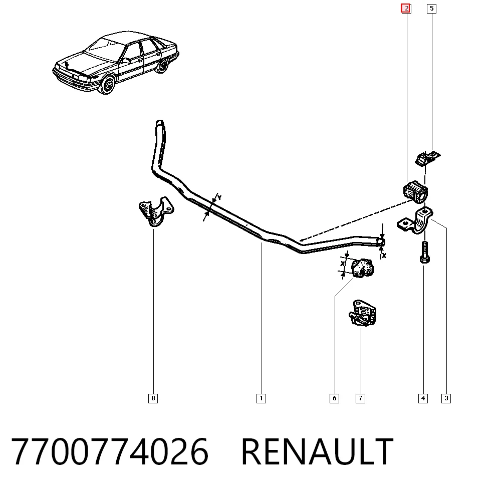 7700774026 Renault (RVI)