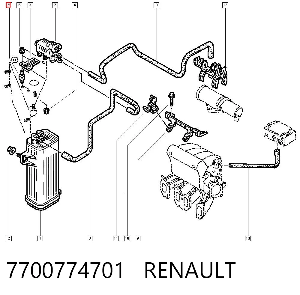 7700774701 Renault (RVI)