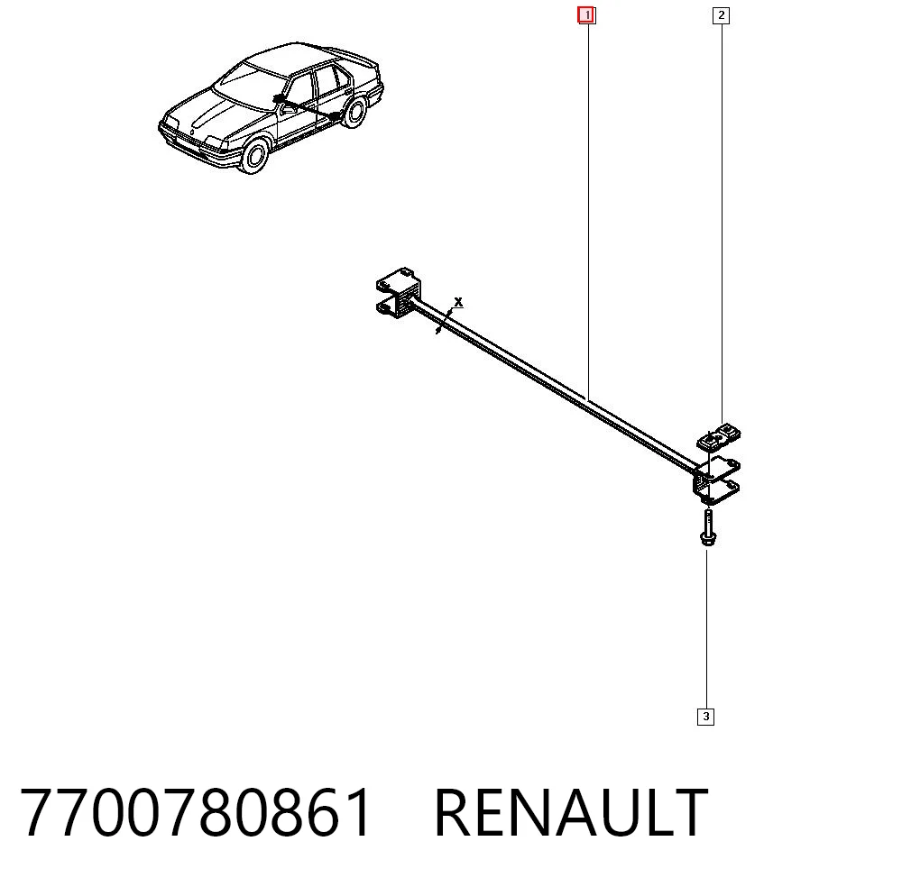 Estabilizador traseiro Renault 19 II B53, C53 ao melhor preço