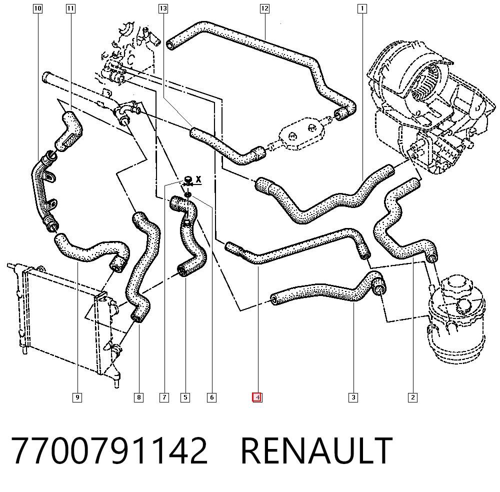 7700791142 Renault (RVI)