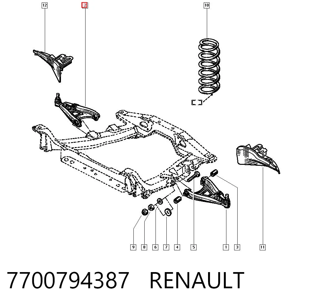 7700794387 Renault (RVI)