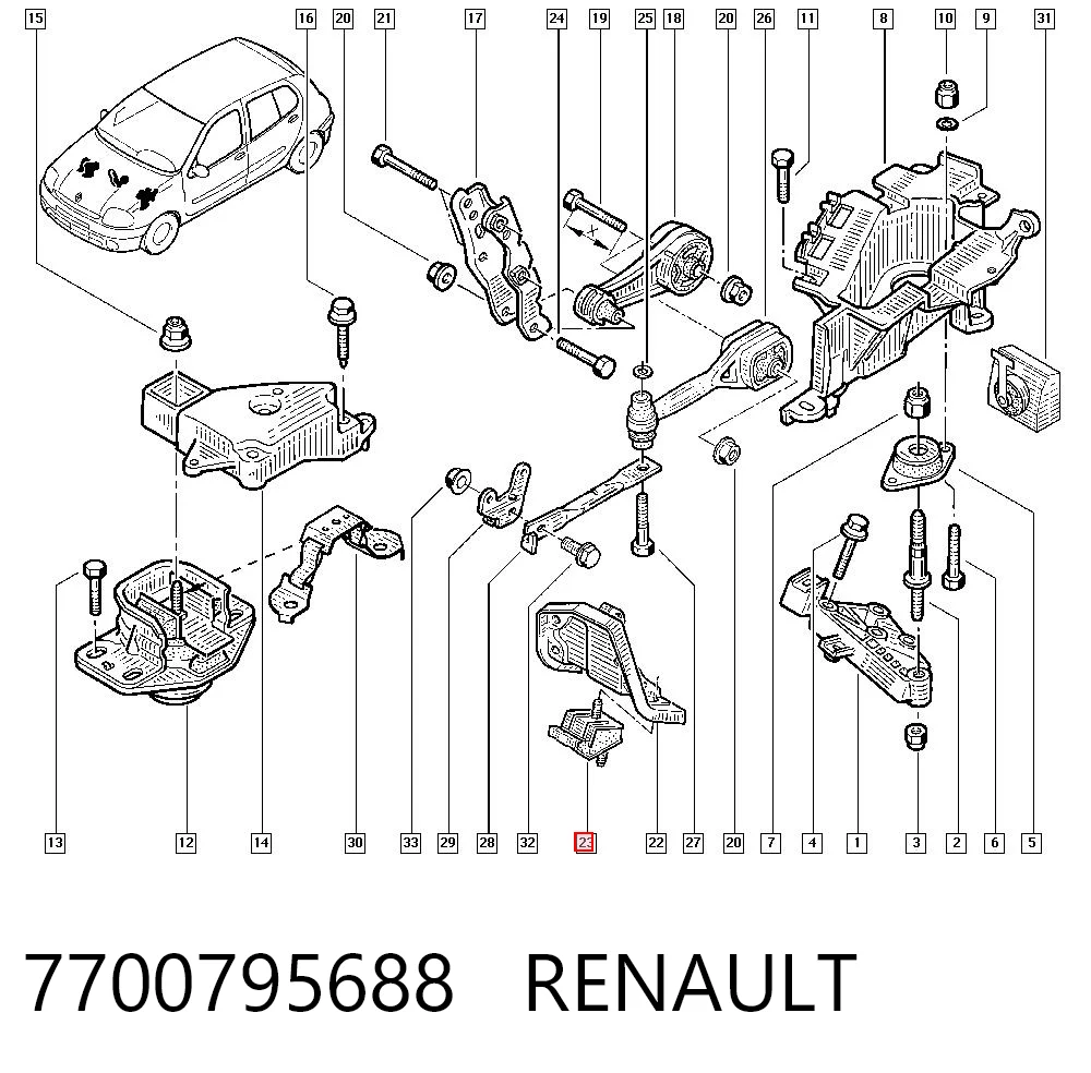 7700795688 Renault (RVI)